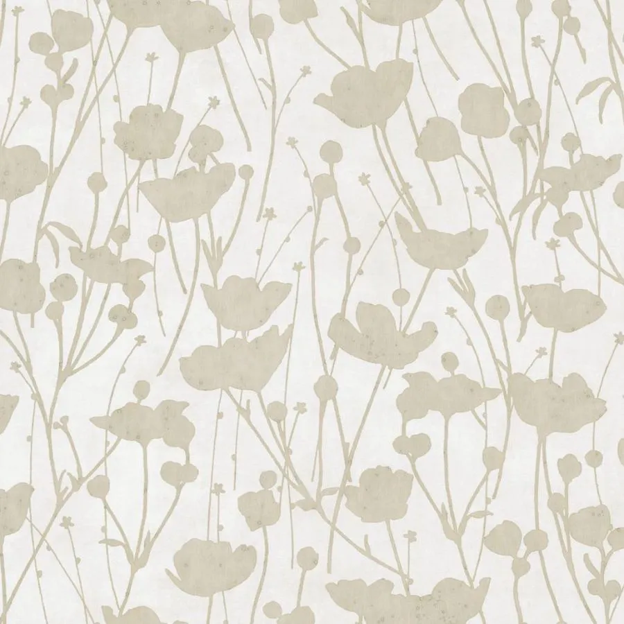 7wZa8069-Tea-Garden-Ii-Shimmering-Poppies-White-Gold-Ronald-Redding-Wallpaper